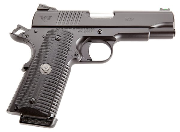 Wilson Combat ACPCOM9 ACP Commander 9mm Luger 10+1 4.25" Stainless Match Grade Barrel, Black Serrated Carbon Steel Slide, Black Armor-Tuff Carbon Steel Frame w/Beavertail, Black G10 Eagle Claw Grip