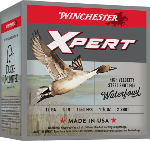Winchester Ammo WEX1232 Super X Xpert High Velocity 12Gauge 3" 1 1/8oz 2Shot 25 Per Box/10 Case