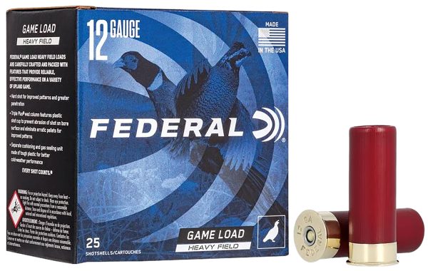 Federal H1255 Game-Shok Heavy Field 12Gauge 2.75" 1 1/4oz 5Shot 25 Per Box/10 Case