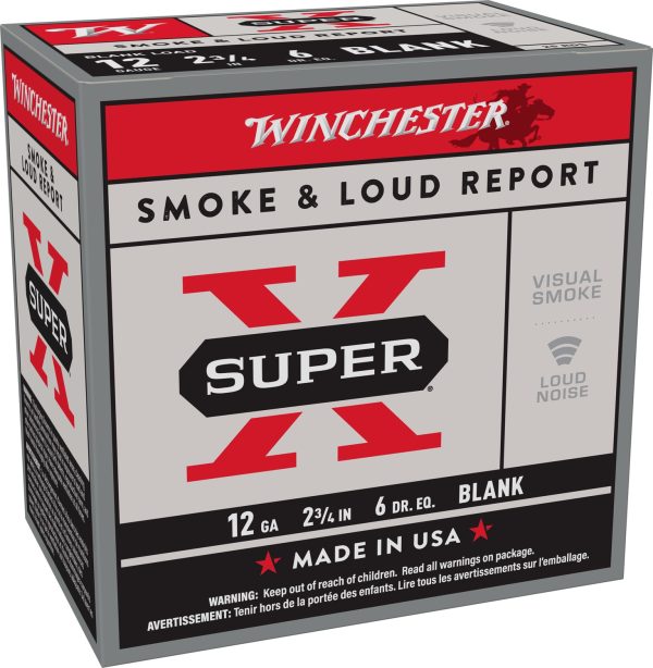 Winchester Ammo XBP12W Super X Blank 12Gauge 2.75" 25 Per Bx/10 Case