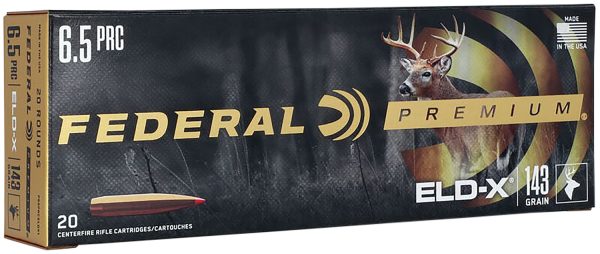 Federal P65PRCELDX1 Premium ELD-X 6.5PRC 143gr 20 Per Box/10 Case