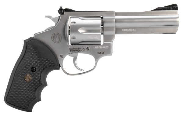 151209.jpg Rossi 2RM649 RM64 357 Mag 6 Shot 4" Matte Stainless Steel Barrel, Cylinder & Frame Textured Black Rubber Grip