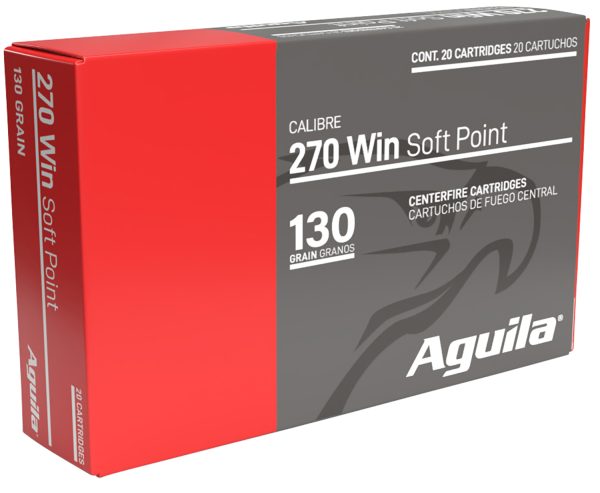 Aguila 8053AG   270Win 130gr InterLock Boat Tail Soft Point 20 Per Box/10 Case