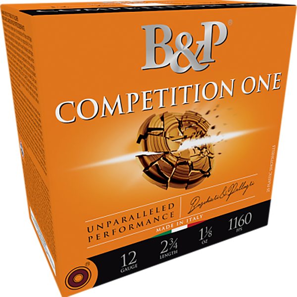 B&p Ammunition 12B32CP8 Competition One  12Gauge 2.75" 1 1/8oz 8Shot 25 Per Box/10 Case