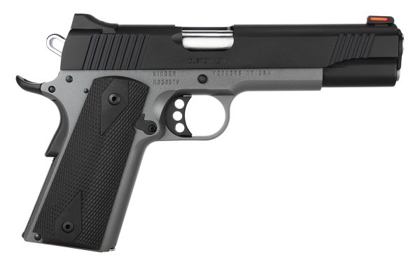 Kimber Mfg.,inc 3700693CA Custom LW Shadow Ghost (MA) 45 ACP 8+1 5" KimPro Black Stainless Steel Slide Double-Diamond Checkered Rubber Grip