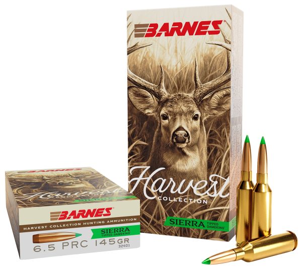 Barnes Bullets 32401  Harvest 6.5PRC 145gr Sierra Tipped GameKing 20 Per Box/10 Case