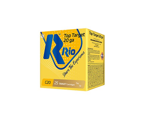 Rio Ammunition TT208 Top Target  20Gauge 2.75" 7/8oz 8Shot 25 Per Box/10 Case