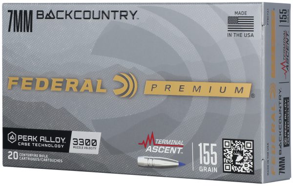 Federal P7BCTA1 BackCountry  7mm BC 155gr 20 Per Box/10 Case