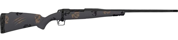 Fierce Firearms TWTROG7PRC24BS Twisted Rogue 7mm PRC 24" Armour Lube Black Steel Threaded Barrel, Drilled & Tapped Steel Receiver, LR Negative Comb Sonora Ambush Camo Carbon Fiber Stock