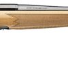 Browning 036080299 X-Bolt 2 Medallion 6.8 Western 3+1 24" Blue Polished Threaded Barrel & Drilled & Tapped Carbon Steel Receiver, Fixed Gloss AAAA Maple Wood Stock, Radial Muzzle Brake