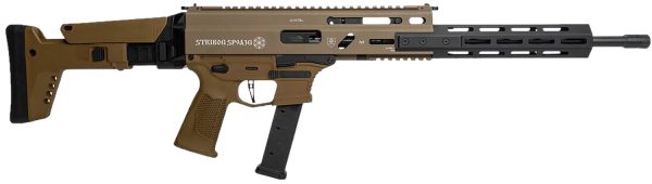 177412.jpg Grand Power 810091156483 Stribog SP9A3G 9mm Luger 16" Black Barrel, Flat Dark Earth Receiver, Polymer Stock & Grip