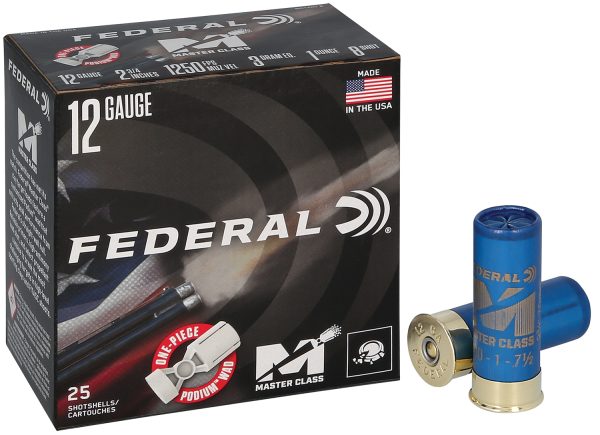 Federal MC12H18 Master Class  12Gauge 2.75" 1oz 8Shot 25 Per Box/10 Case