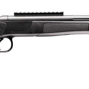 CVA CP802 Scout XP 300 Blackout 1rd 11.50" Matte Stainless Steel Fluted Threaded Barrel, Picatinny Rail, Graphite Black XP Pistol Grip
