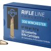 PPU PP3081 Standard Rifle  308Win 150gr Soft Point 20 Per Box/10 Case