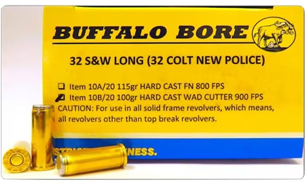 Buffalo Bore Ammunition 26B20 Personal Defense Strictly Business 460S&W Mag 360gr Lead Flat Nose 20 Per Box/12 Case