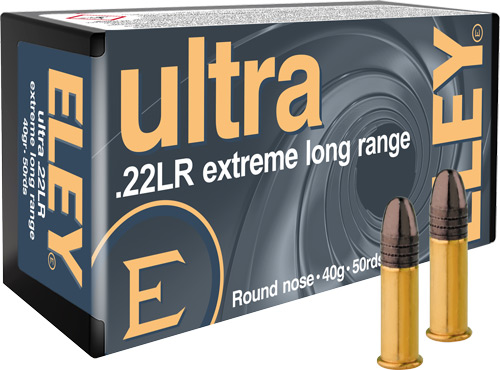 AE02600_1.jpg ELEY ULTRA EXTREME LONG RANGE - 22LR 40GR RN 50RD 100BX/CS