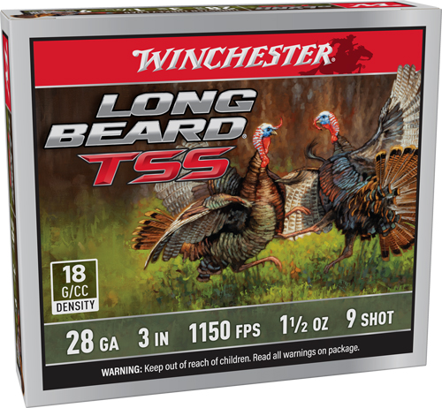 WINCHESTER LONG BEARD TSS 28GA - 3" 1-1/2OZ #9 5RD 10BX/CS