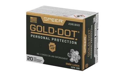 SPR GOLD DOT 9MM 124GR HP 20/200