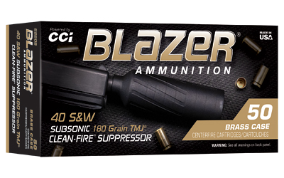 CCI BLAZER BRASS 40S&W SUP 180GR TMJ