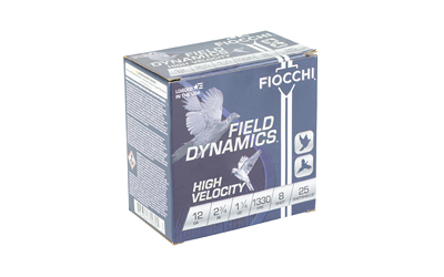 FIOCCHI HV LD 12GA 2.75" #8 25/250