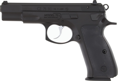 CZ 75-BD 50TH ANNIVERSARY 9MM - FS 10RD BLACK POLYCOTE FINISH