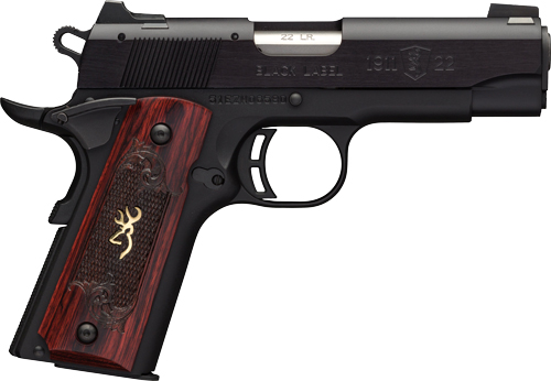 BROWNING 1911-22 MEDALLION - COMPACT 22LR 3.6"FS BLK/RSWD