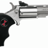 NAA "BLACK WIDOW" MINI-REVOLVR - 22WMR 2" AS S/S BLACK RUBBER