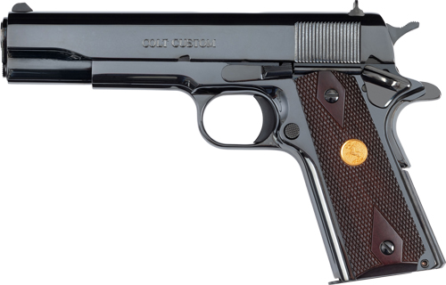 COLT GOVERNMENT 1911 38 SUPER - 5" 9RD ROYAL BLUE ROSEWOOD