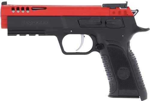 TANFOGLIO FORCE 22LR 4.4" - POLY FRAME RED STEEL SLIDE