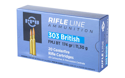 PPU 303 BRITISH FMJ 174GR 20/200