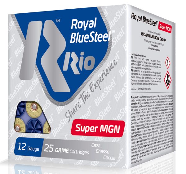 Rio Ammunition RBSSM40BB BlueSteel Royal 12Gauge 3.50" 1 3/8oz BB Shot 25 Per Box/10 Case