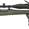 Mossberg 28122 Patriot Night Train 300 Win Mag Caliber with 3+1 Capacity, 24" Barrel, Matte Blued Metal Finish, OD Green Stock Right Hand Includes 6-24x50mm Scope & Bipod