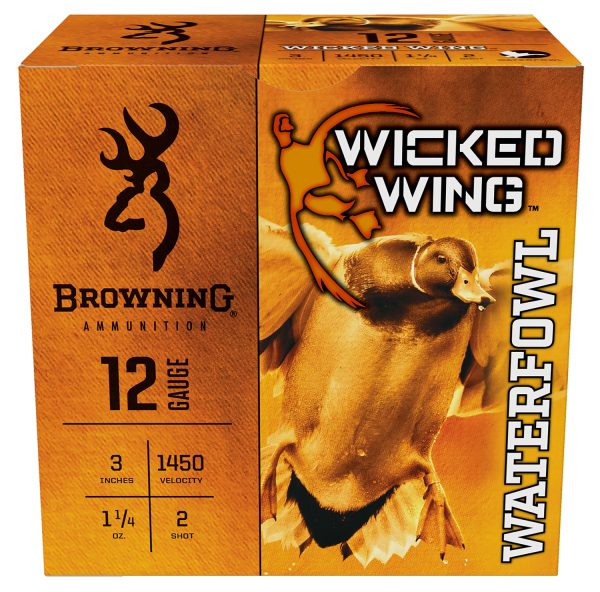 185773.jpg Browning Ammo B193421232 Wicked Wing 12Gauge 3" 1 1/4oz 2Shot 25 Per Box/10 Case