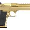Magnum Research DE44ZNG Desert Eagle Mark XIX 44 Mag 7+1 6" Picatinny Rail Barrel, Gold Zirconium Nitride Serrated Slide & Frame