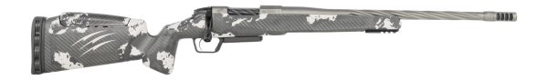 Fierce Firearms RIVSSX25CM22GP Twisted Rival XP 2.0 25 Creedmoor 3+1 22" Glacier Cerakote Spiral Fluted Threaded Barrel, Stainless Steel Drilled & Tapped Receiver, Arca Rail Forend, Phantom Camo Push