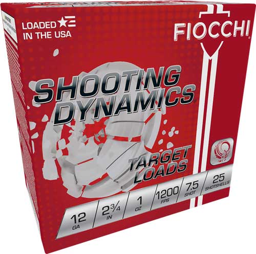 FIOCCHI 12GA 2.75" 1OZ #7.5 - 1200FPS 250RD CASE LOT