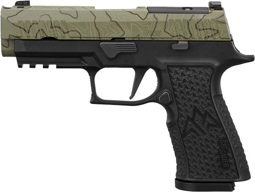 SIG P320 XTEN ENDURE 10MM 3.8" - (3)15RD LXG GRIP MOSS GREEN